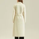 High End Double Faced Alpaca Coat Luxury Long Genuine Wool Coats Women With Belt