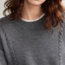 Fashion Winter Thick Pullover Loose Knitted Wool Cashmere Sweater for Women